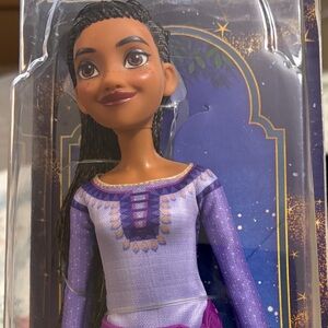 Purple and White Doll with Long Hair